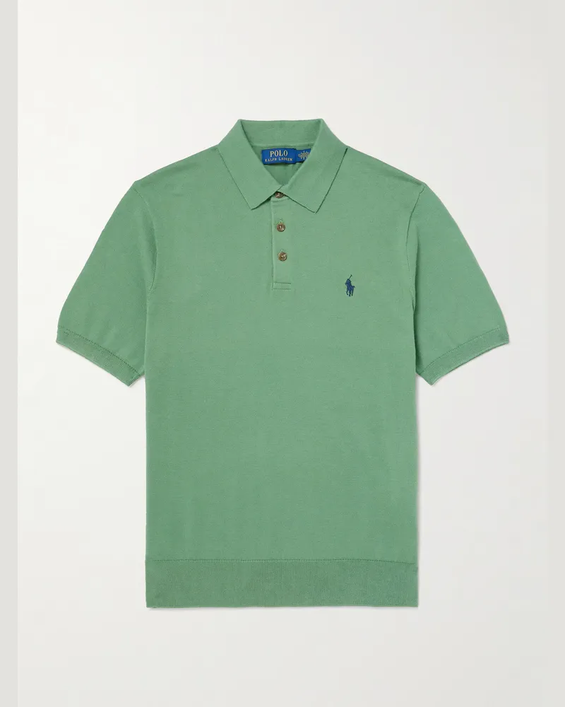 Ralph Lauren Polohemd aus Baumwolle mit Logostickerei Grün