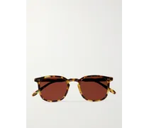 Ruskin Sonnenbrille mit eckigem Rahmen aus Azetat in Schildpattoptik