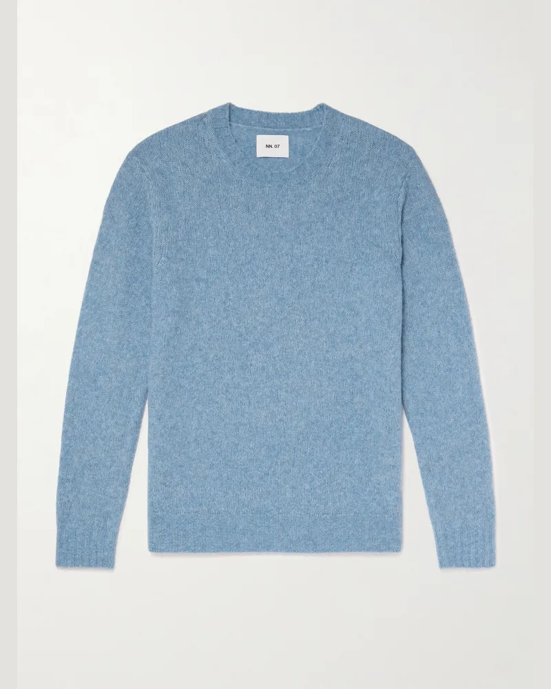 NN 07 Lee 6598 Merino Wool-Blend Sweater Blue