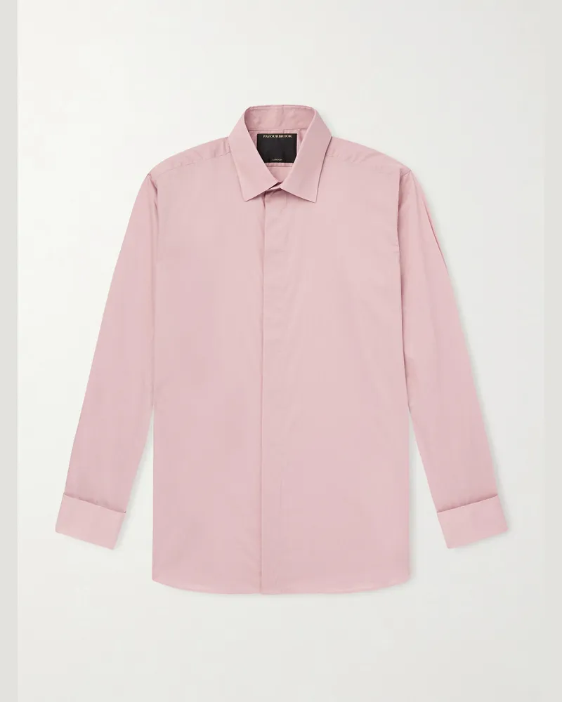 Favourbrook Gatsby Hemd aus Baumwollpopeline Pink