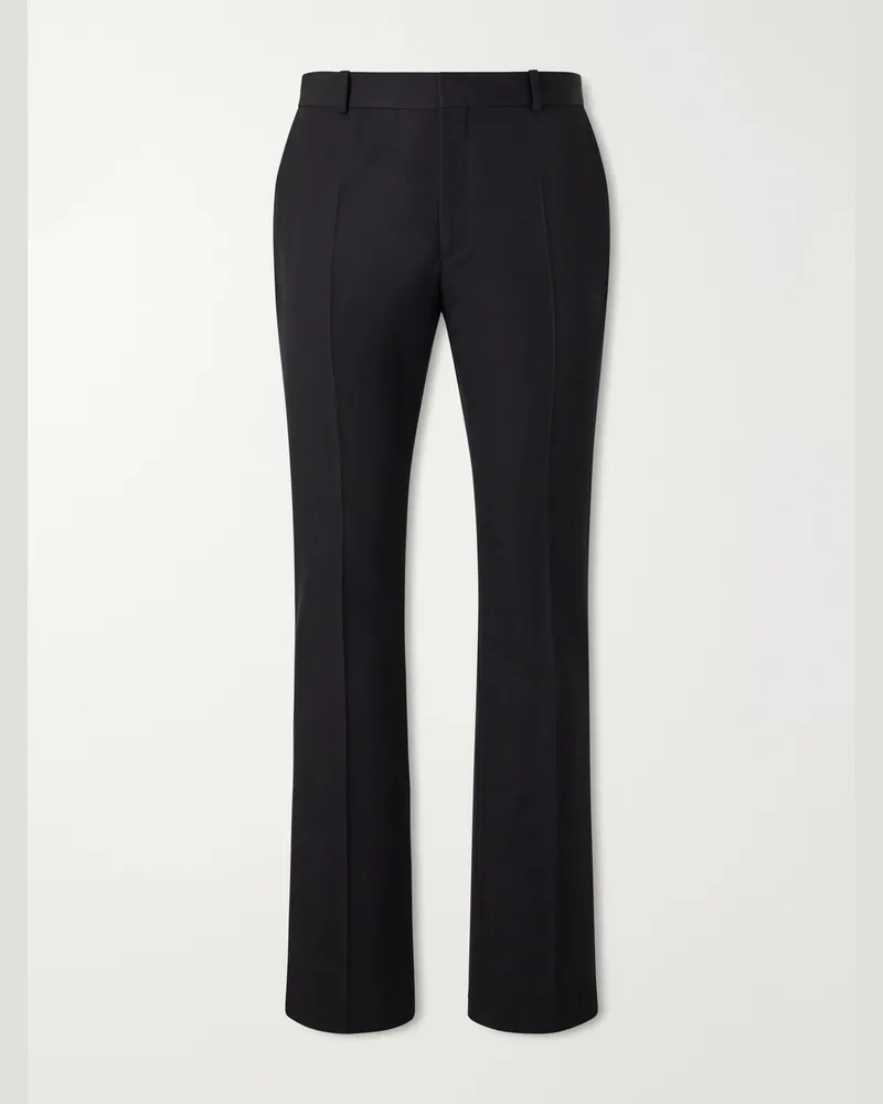 Totême Flared Wool Trousers Black
