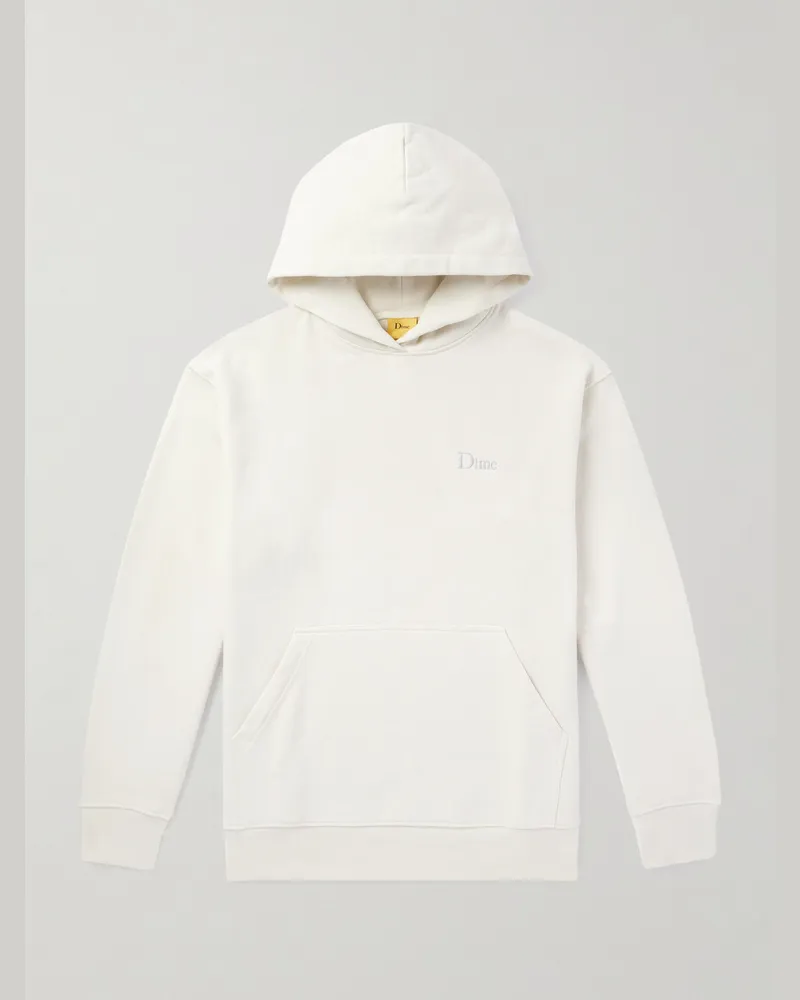 Dime Hoodie aus Baumwoll-Jersey mit Logostickerei Neutral
