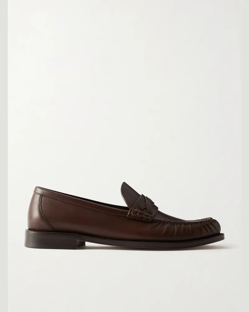 Brunello Cucinelli Leather Loafers Brown