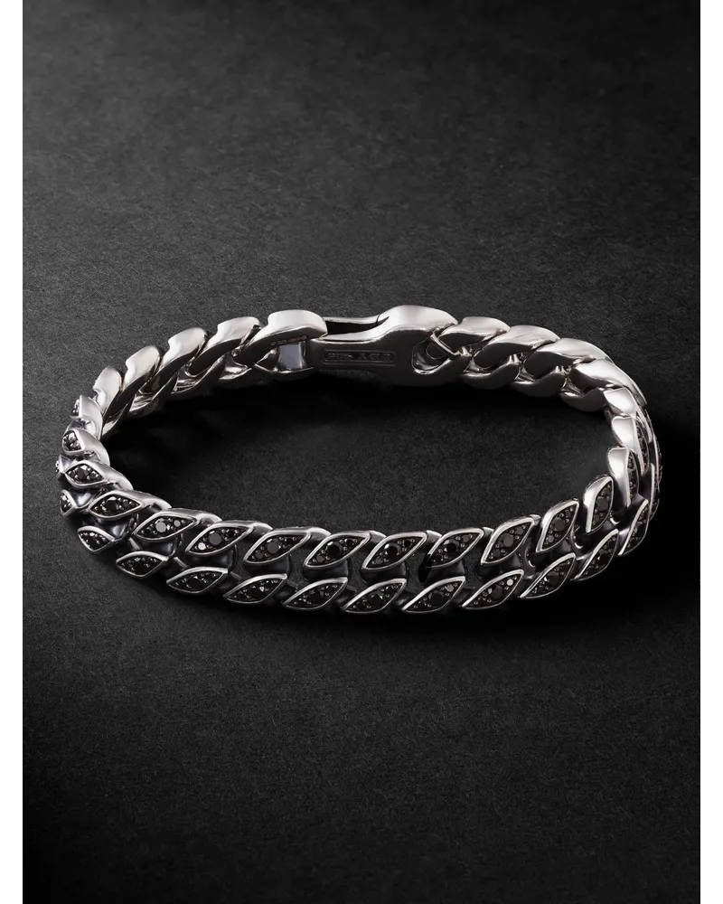 David Yurman Armband aus Silber mit Diamanten Silber