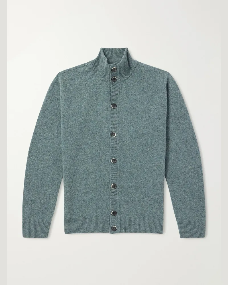 Altea Giubbino Virgin Wool Cardigan Green