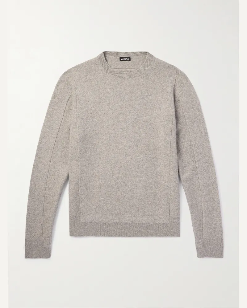 Ermenegildo Zegna Pullover aus einer Woll-Kaschmirmischung Grau