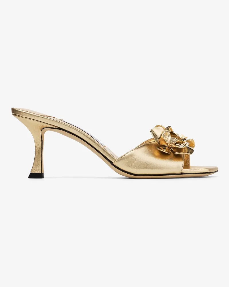 Jimmy Choo Skye 70 Zea Flower Gold