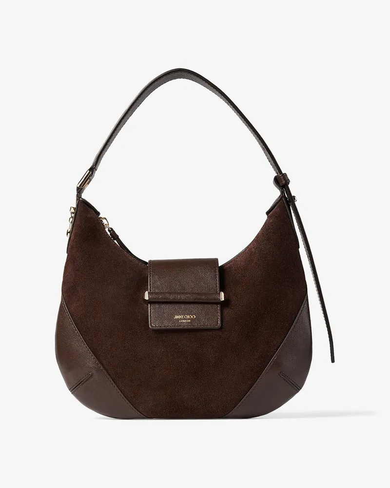 Jimmy Choo Bar Hobo Small Chocolate