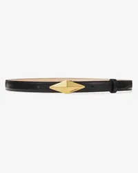 Jimmy Choo Diamond Clasp Belt Black