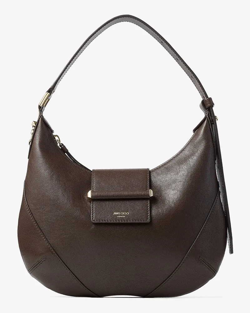 Jimmy Choo Bar Hobo Small Chocolate