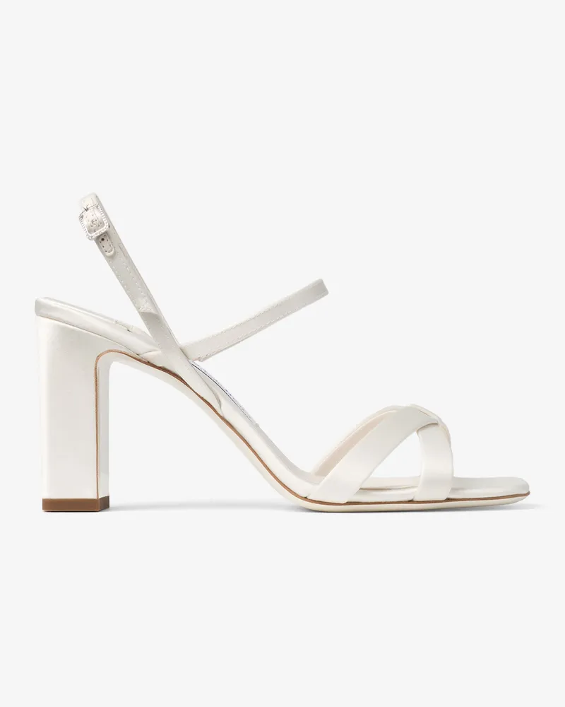 Jimmy Choo Elsy Block Heel 85 Elfenbein