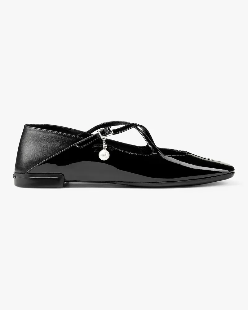 Jimmy Choo Eleri Ballerina Schwarz