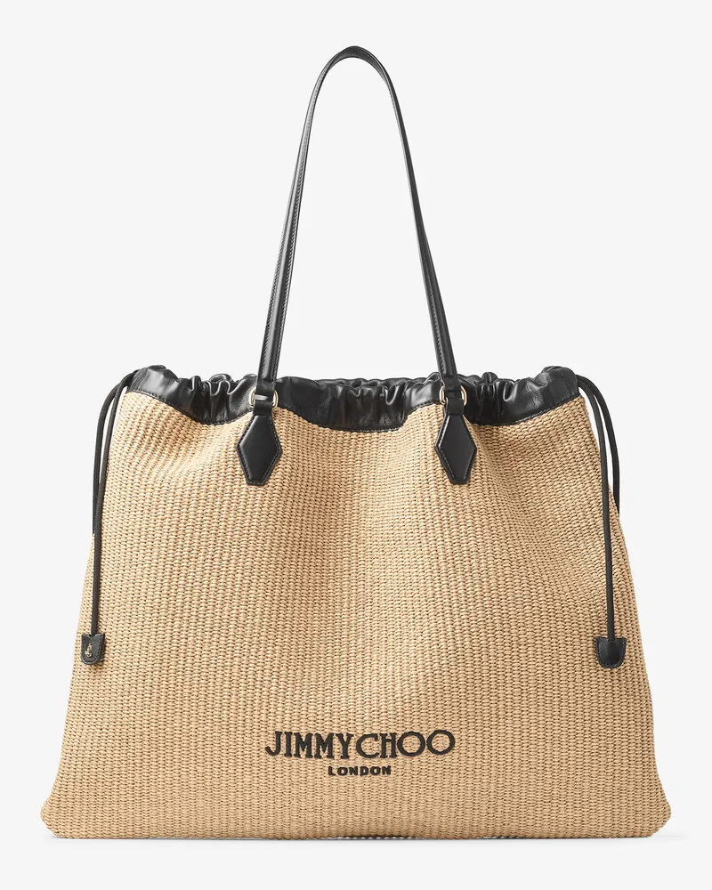 Jimmy Choo Drawstring Tote Large Natur