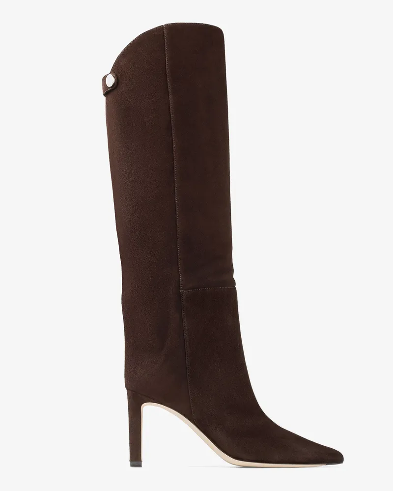 Jimmy Choo Alizze Knee Boot 85 Schokolade