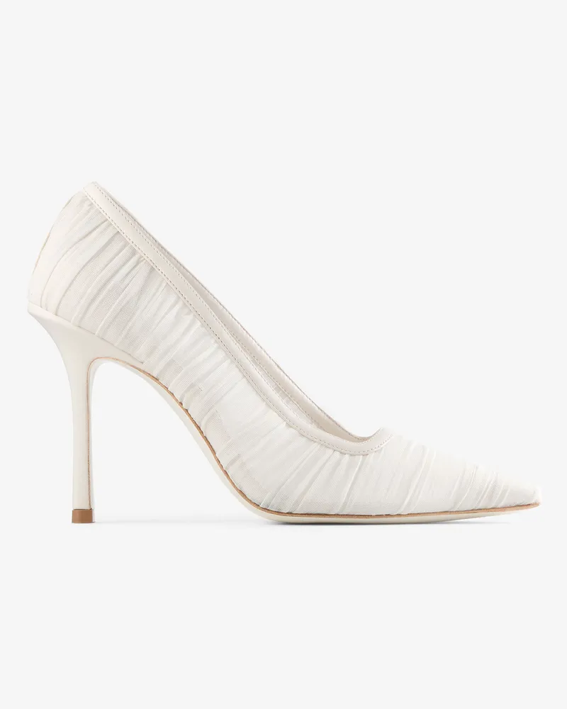Jimmy Choo Lotta 100 Elfenbein