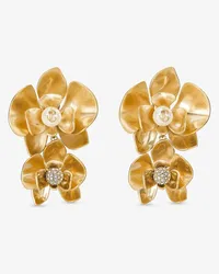 Jimmy Choo Petal Double Earring Gold