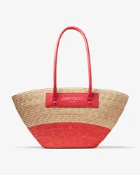 Jimmy Choo Beach Basket Tote/M Natur