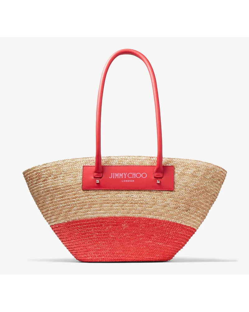 Jimmy Choo Beach Basket Tote/M Natur