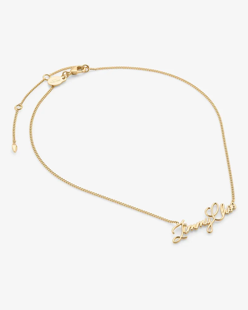 JIMMY CHOO 国内買付 Logo ScriptNecklace スクリプトネックレス JIMMY CHOO 国内買付 Logo ScriptNecklace スクリプトネックレス