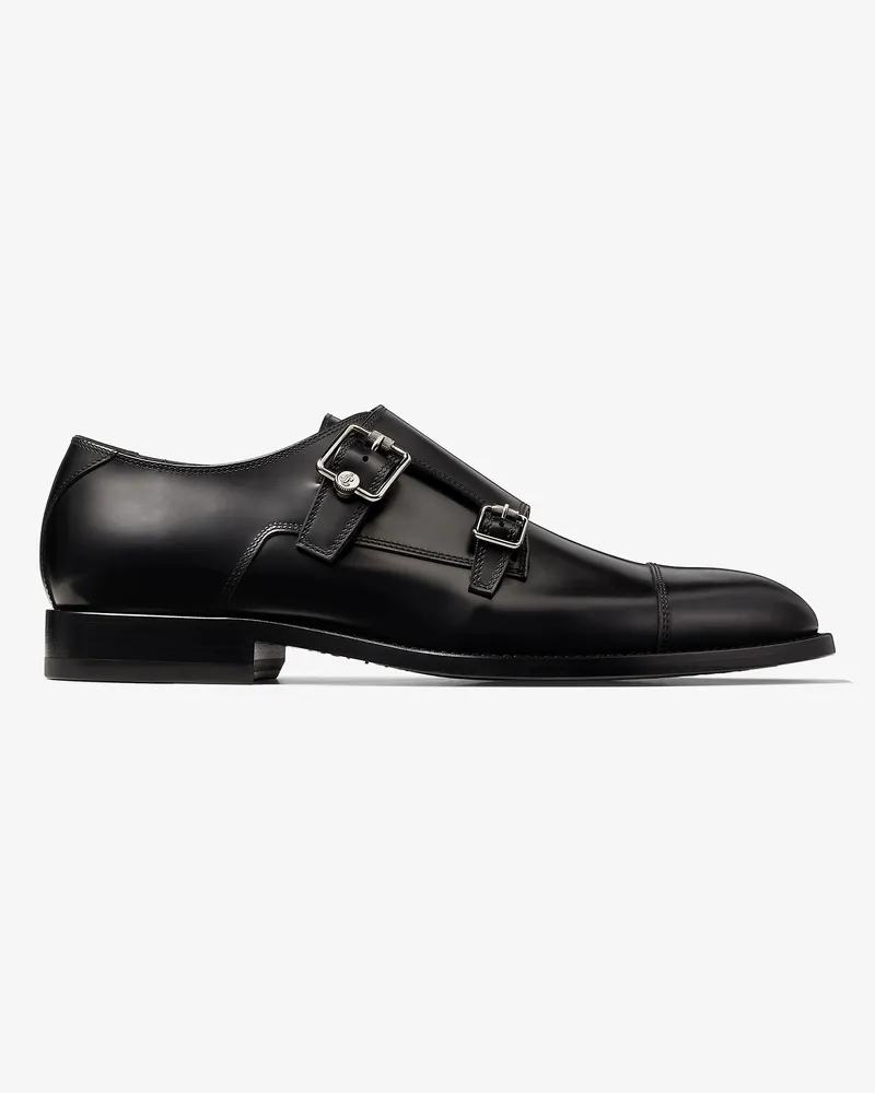Jimmy Choo Finnion Monkstrap Schwarz