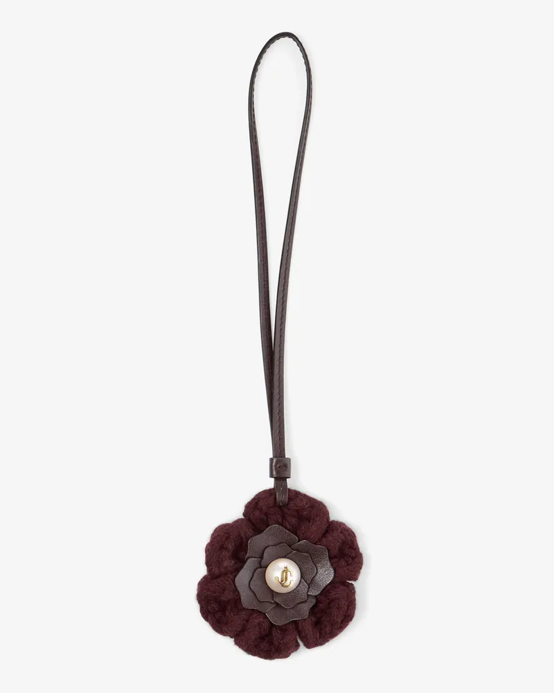 Jimmy Choo Knitted Flower Charm Tiefer
