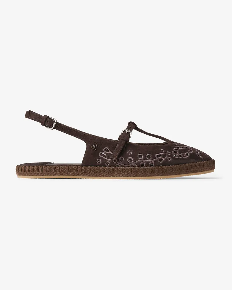 Jimmy Choo Amiee Flat Schokolade