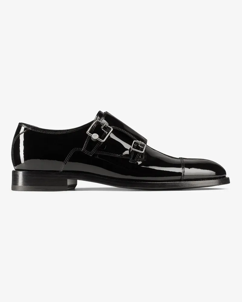 Jimmy Choo Finnion Monkstrap Schwarz