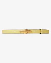 Jimmy Choo Diamond Clasp Belt Gelb