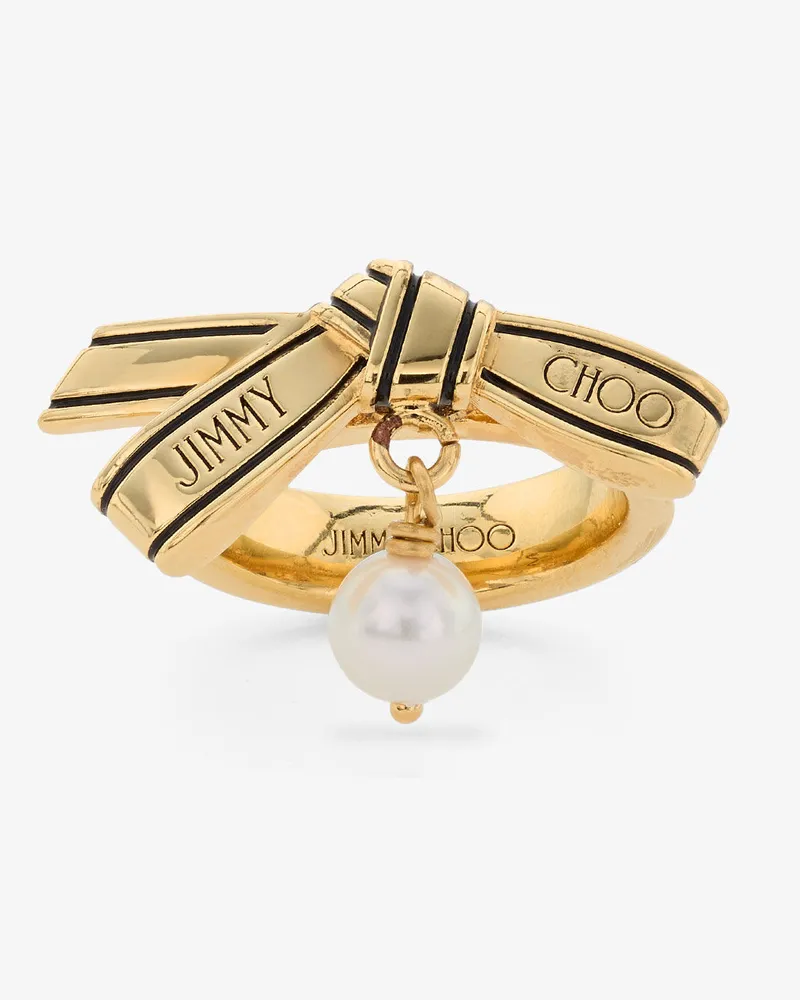Jimmy Choo Ribbon Ring Gold
