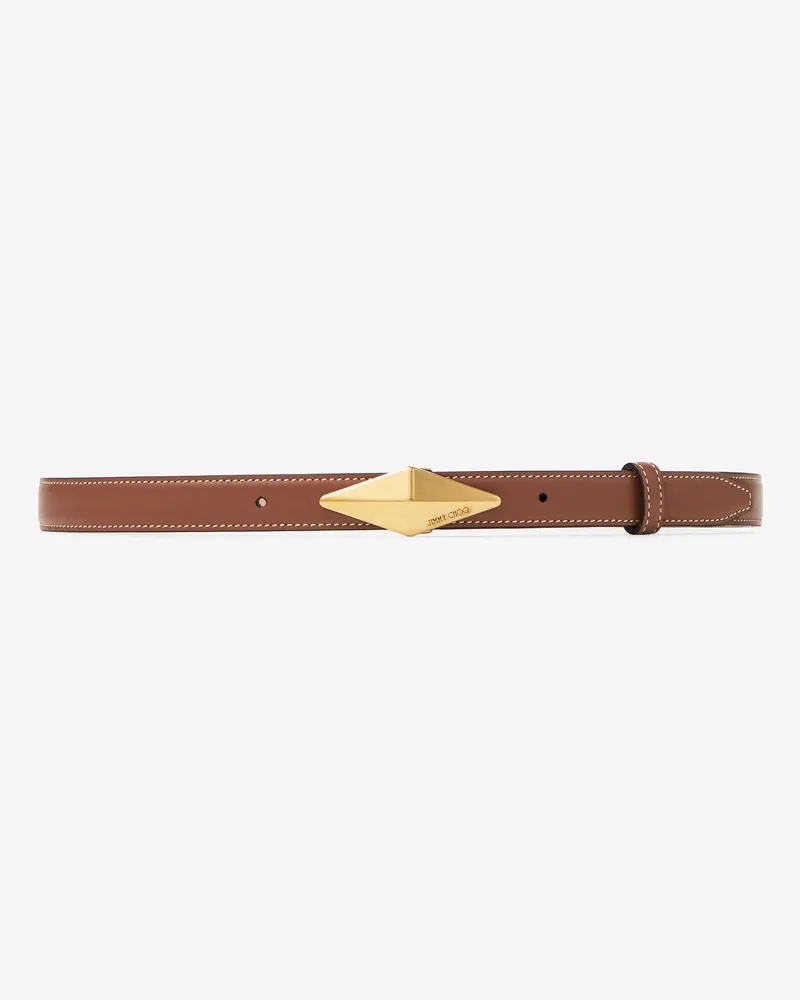 Jimmy Choo Diamond Clasp Belt Braun