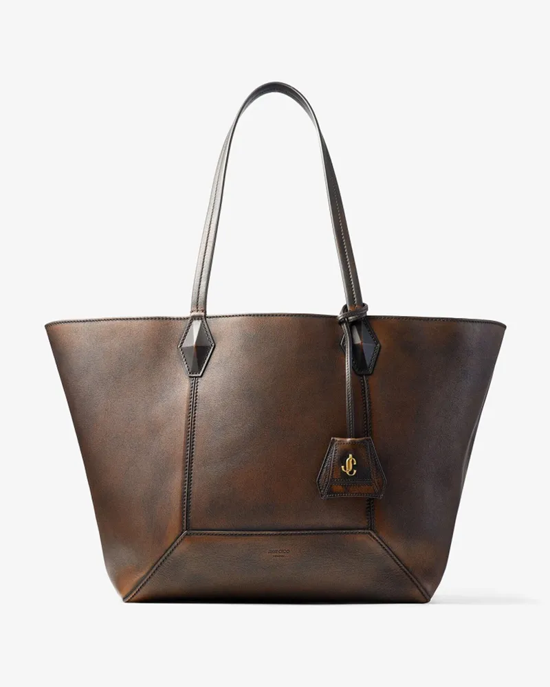 Jimmy Choo Diamond Tote Medium Cognac