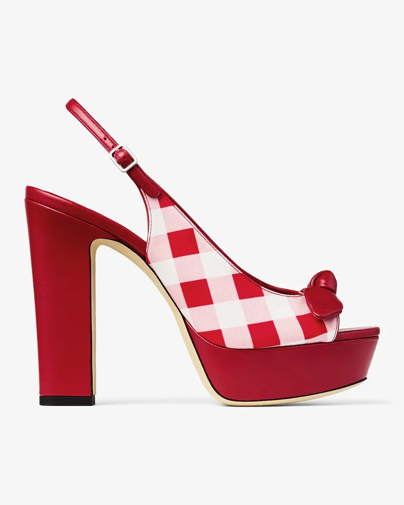 Jimmy Choo Ziva 120 Rubinrot-mix