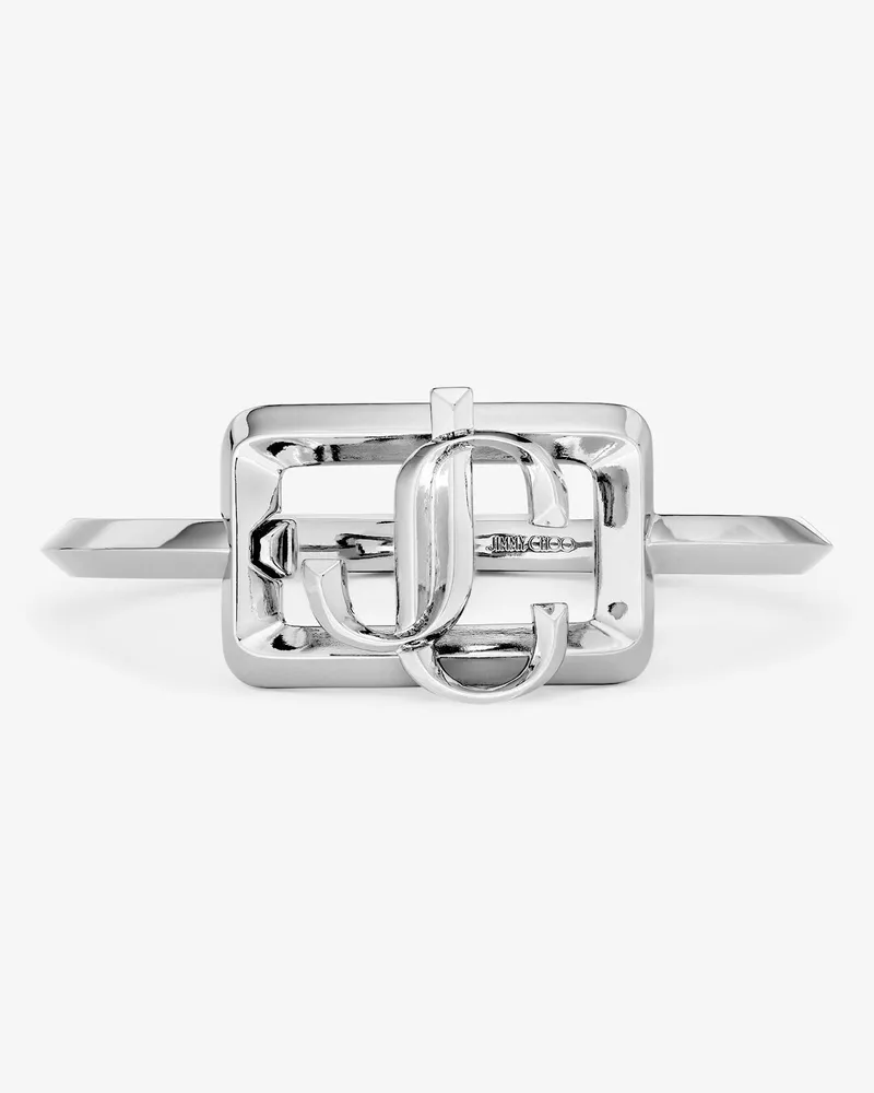 Jimmy Choo Square Jc Cuff Silber