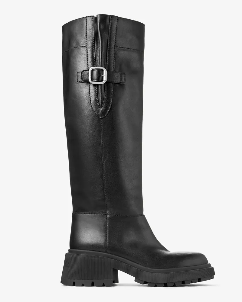 Jimmy Choo Tamsin Knee Boot Flat Schwarz