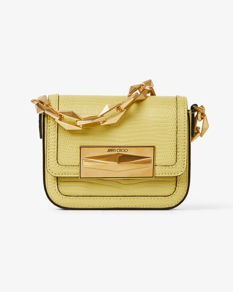 Jimmy Choo Mini Diamond Crossbody Gelb