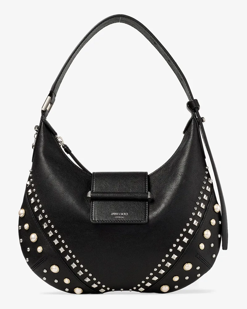 Jimmy Choo Bar Hobo Small Schwarz