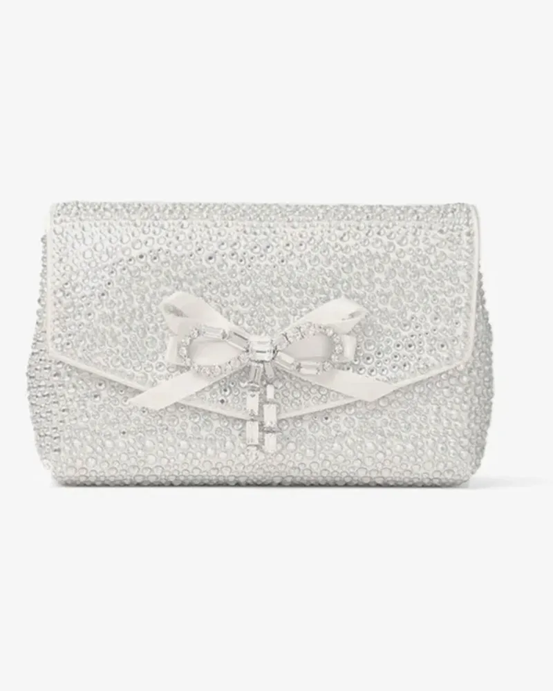 Jimmy Choo Soft Bow Mini Bag Elfenbeinfarben