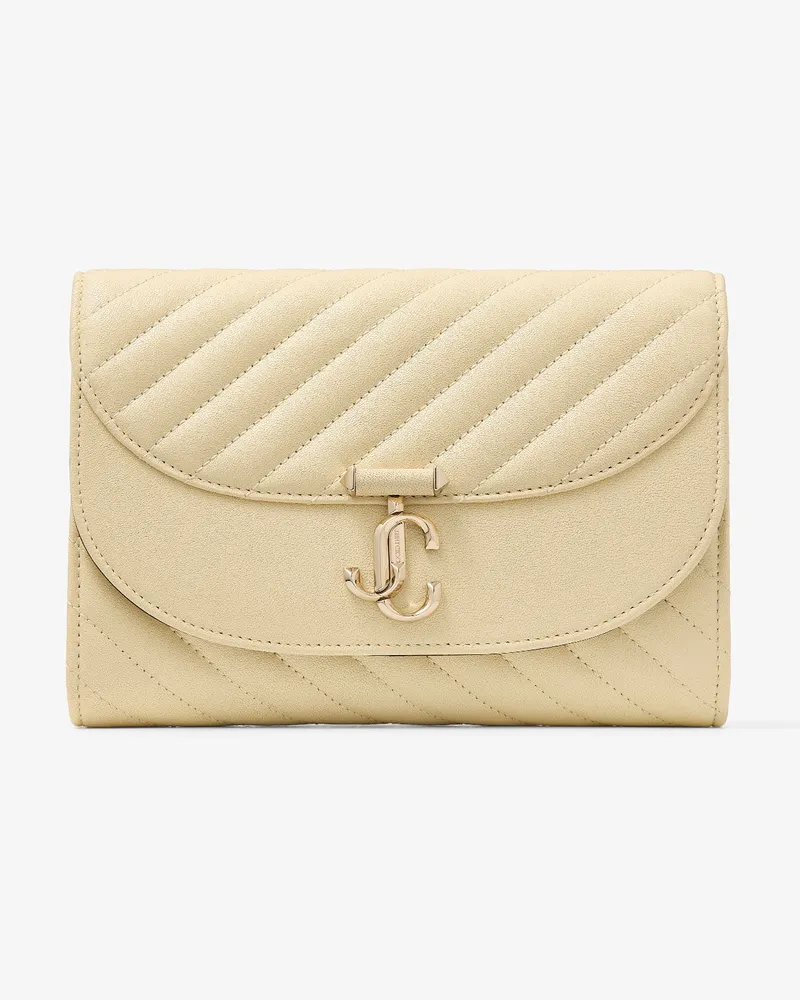 Jimmy Choo Curve Clutch Buttermilk