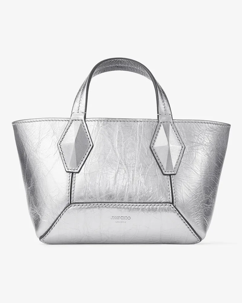 Jimmy Choo Diamond Tote Mini Silber