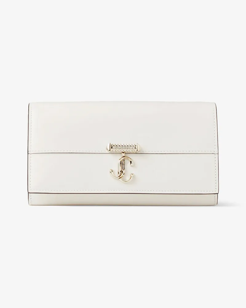 Jimmy Choo Avenue Wallet With Chain Latte
