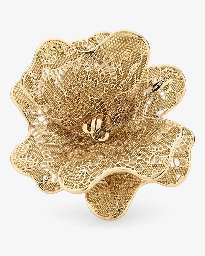 Jimmy Choo Maxi Corsage Ring Silver