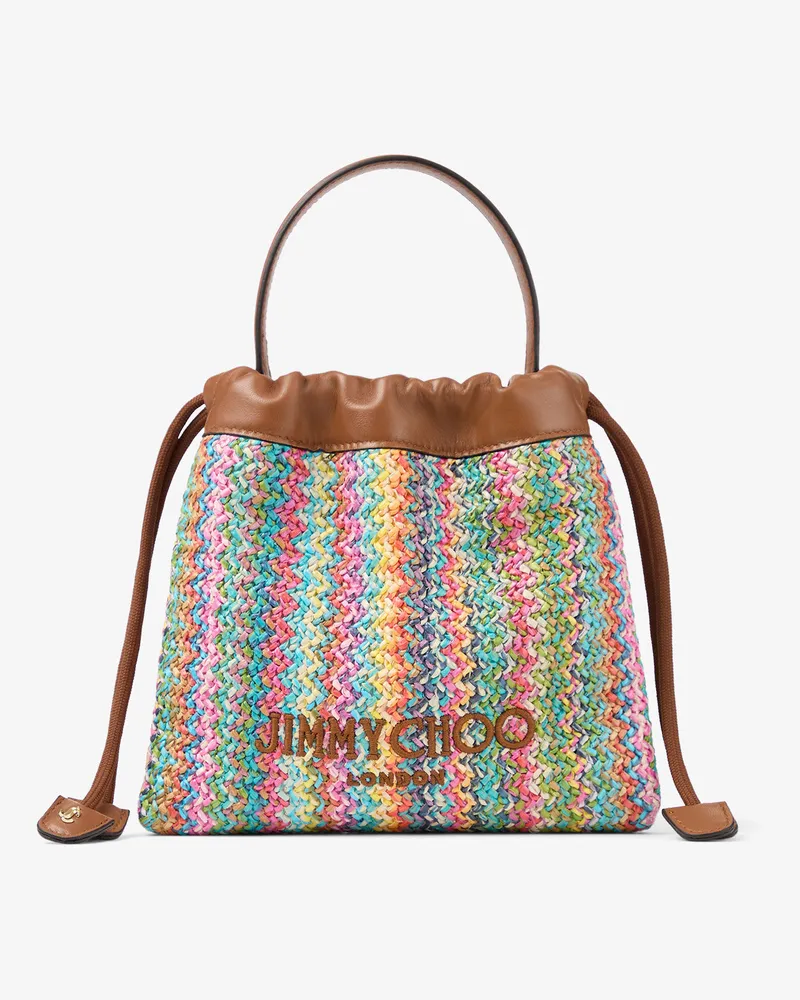 Jimmy Choo Drawstring Pouch Top Handle Multicolor