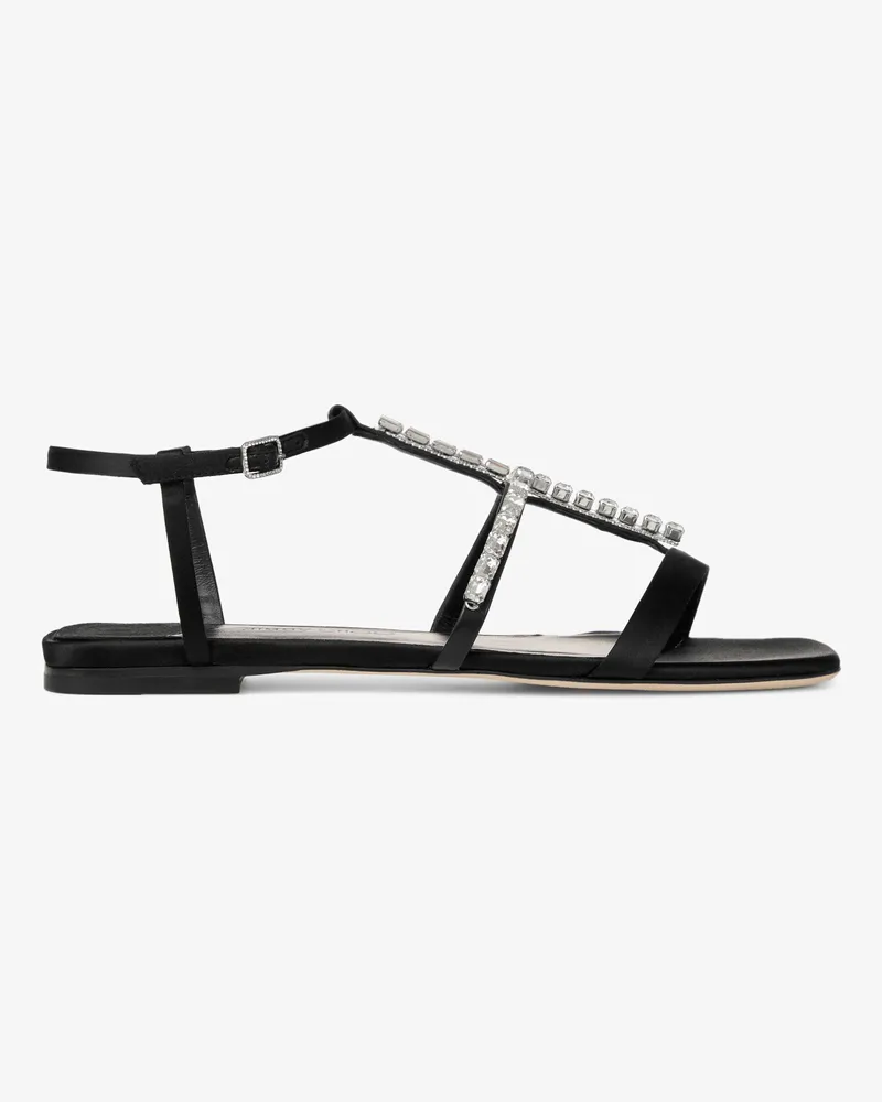 Jimmy Choo Gwyn Flat Schwarz