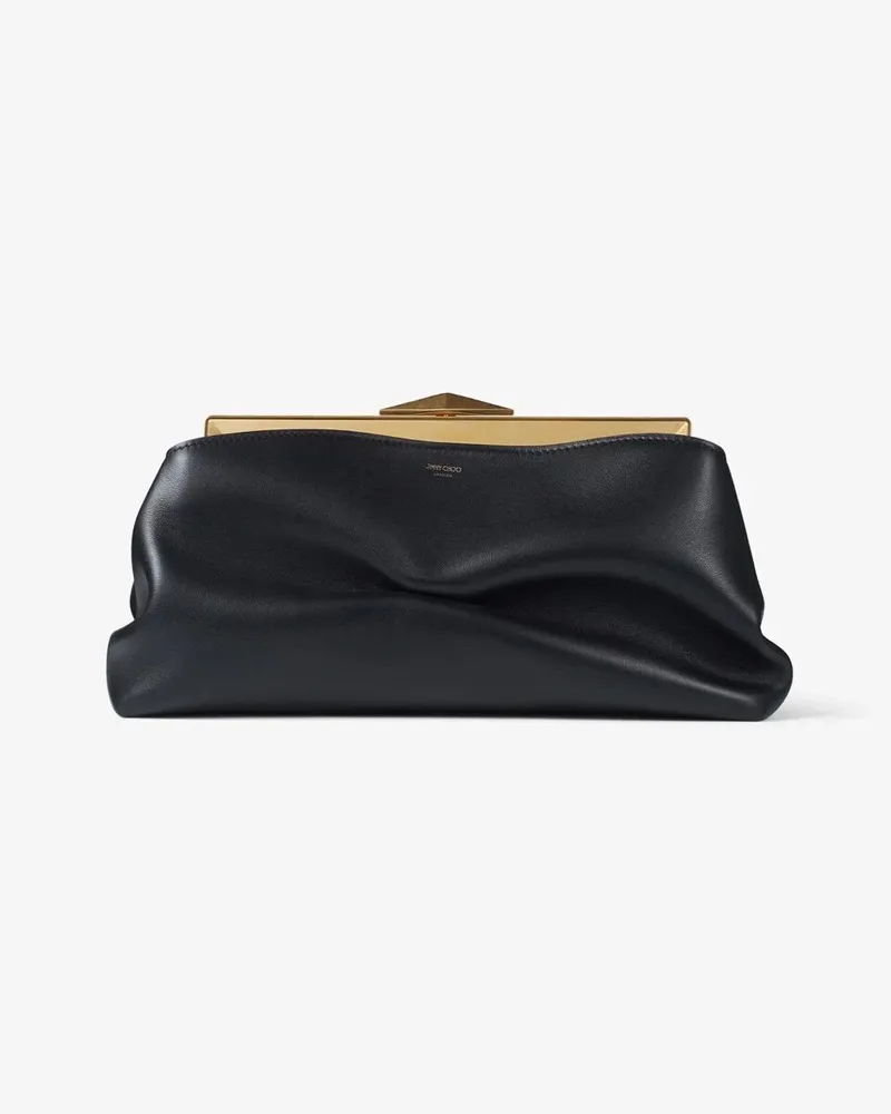 Jimmy Choo Diamond Frame Clutch Black