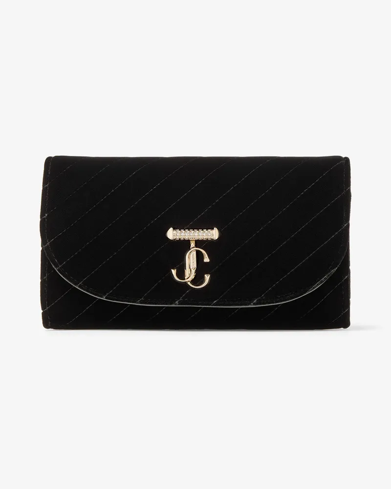 Jimmy Choo Curve Wallet With Chain Schwarz