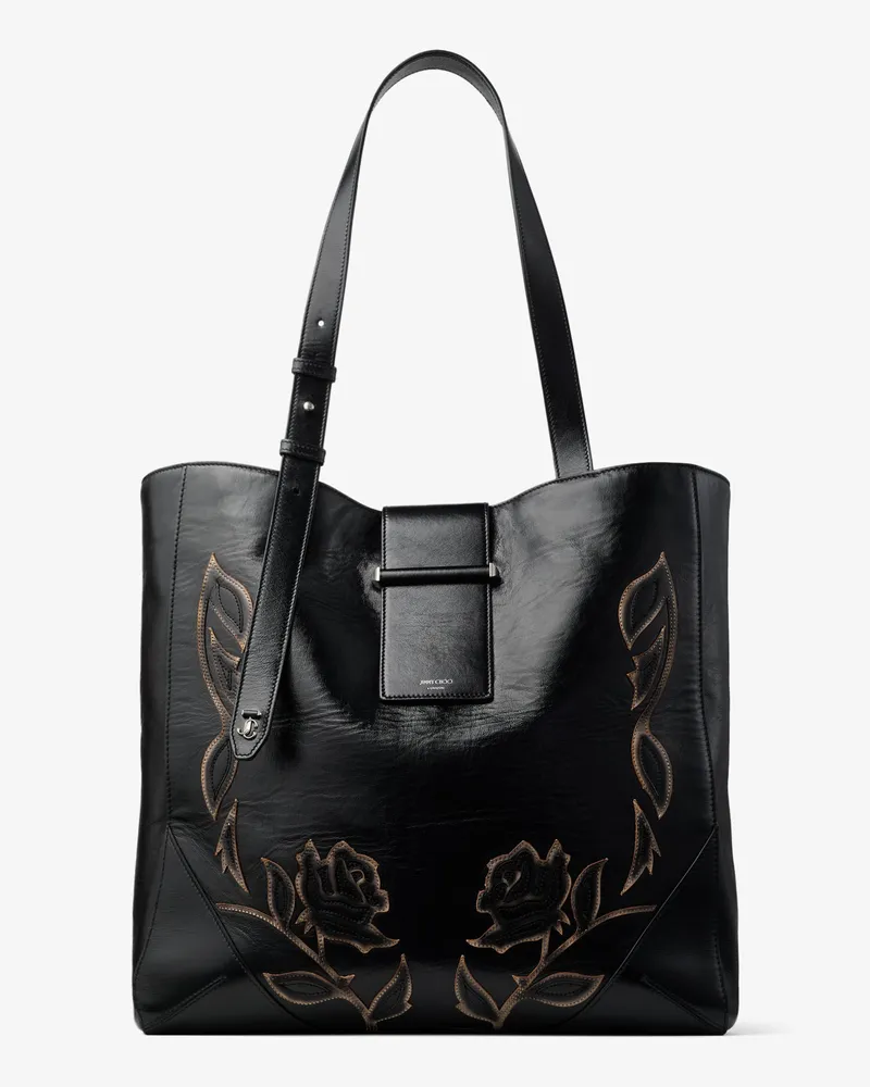 Jimmy Choo Bar Vertical Tote Medium Schwarz