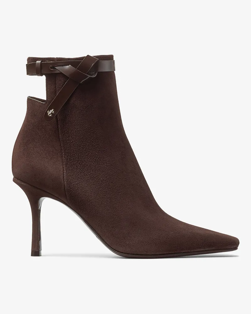 Jimmy Choo Camie Ankle Boot 85 Schokoladenbraun