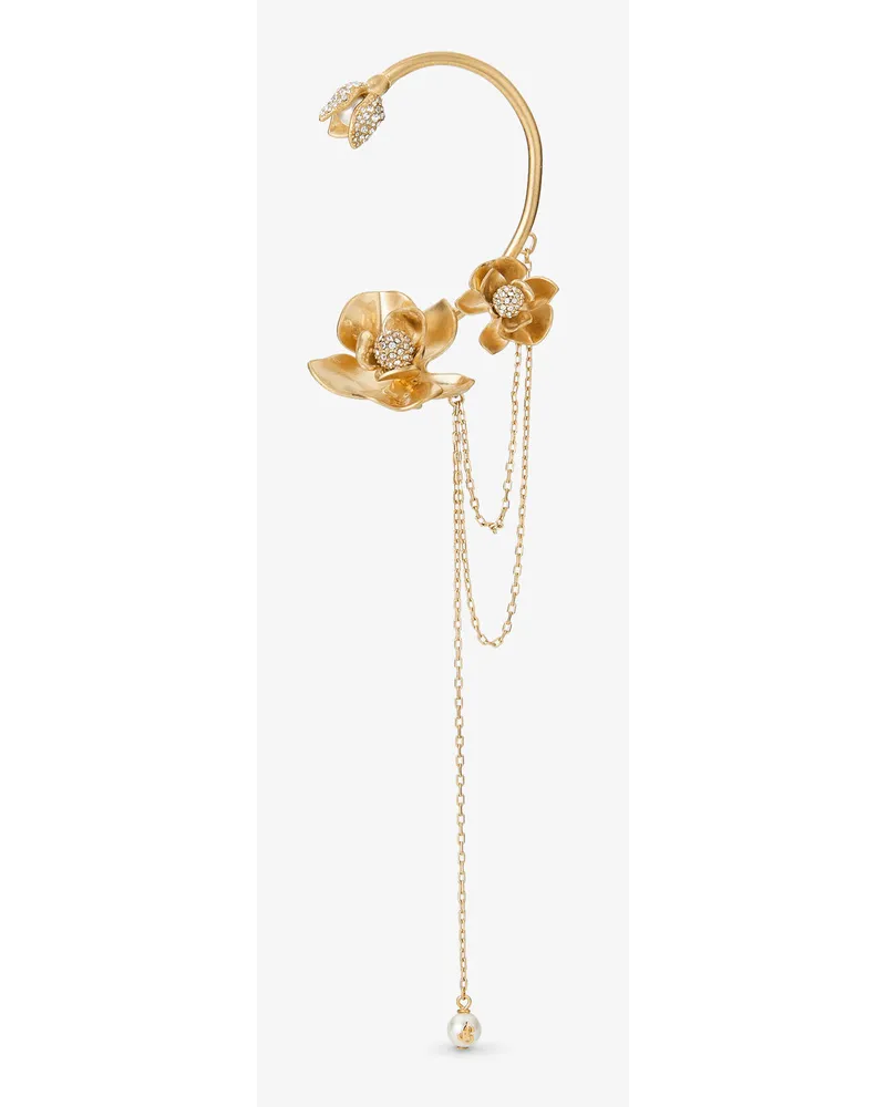 Jimmy Choo Left Petal Earcuff Gold