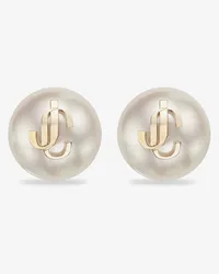 Jimmy Choo Jc Pearl Studs Gold