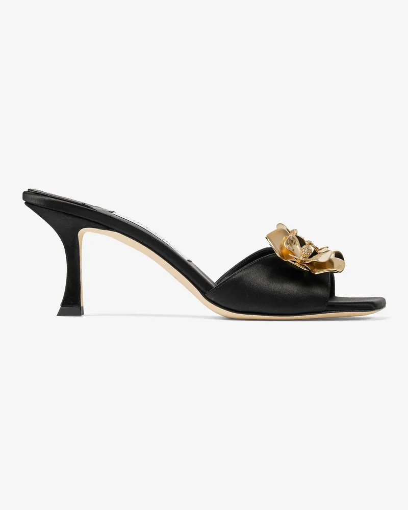 Jimmy Choo Skye 70 Zea Flower Schwarz